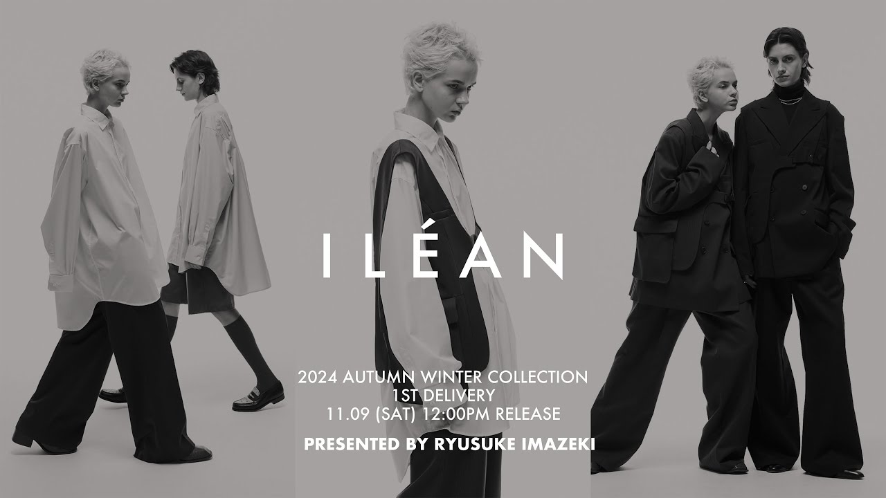 ILÉAN】WOOL DOUBLE-BREASTED PEAKED JACKET （STRIPED）/ OVERSIZE