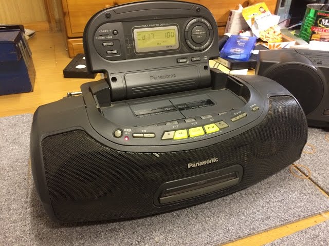 Panasonic コブラトップ CDラジカセ RX-ED70 - YouTube