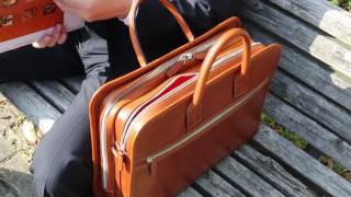 万双】双鞣和地 ダブル天ファスナー - YouTube