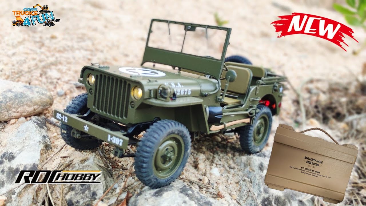 RocHobby 1941 WILLYS MB 1/12 | Unboxing & First Drive | Cars