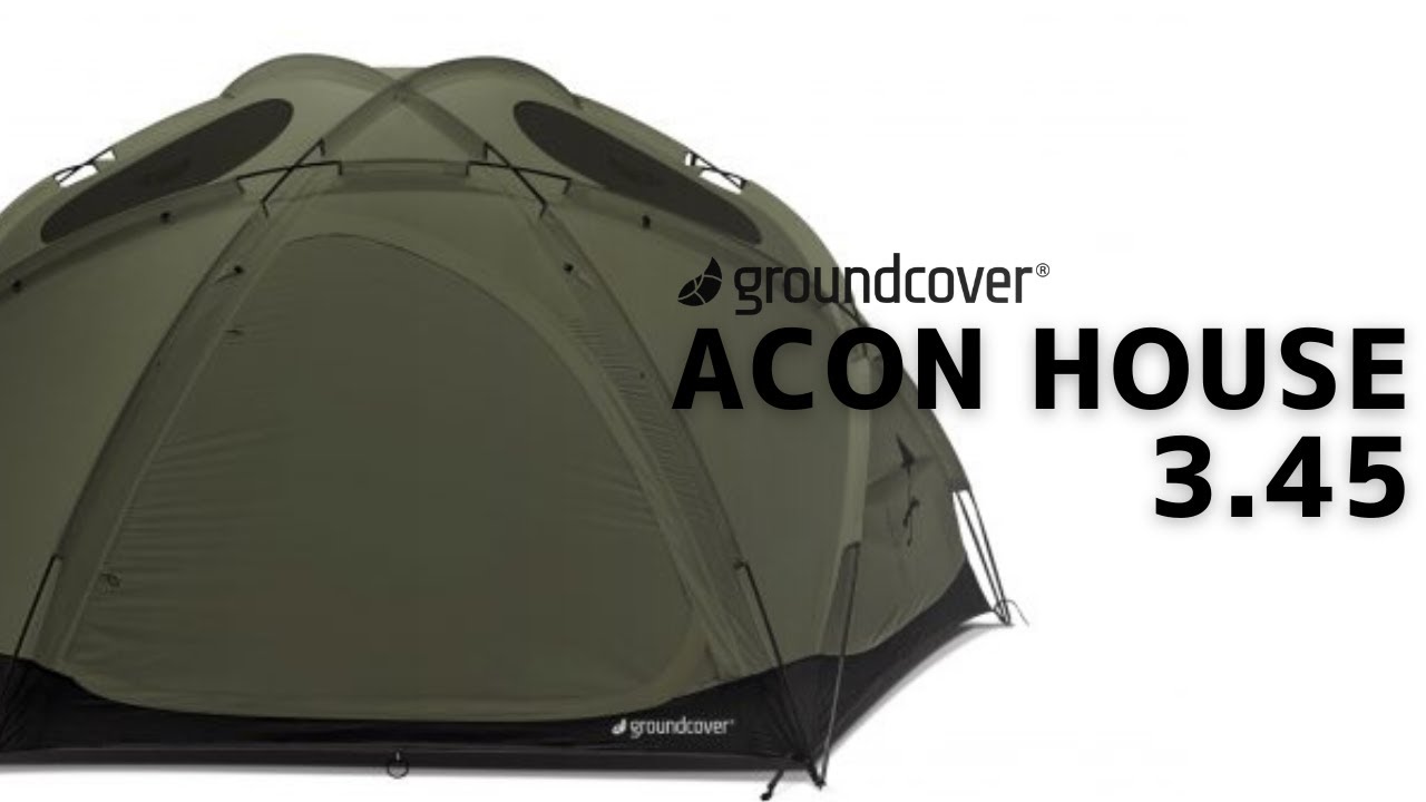 公式】groundcover「ACON HOUSE 3.45」紹介 & 設営動画【ドームテント