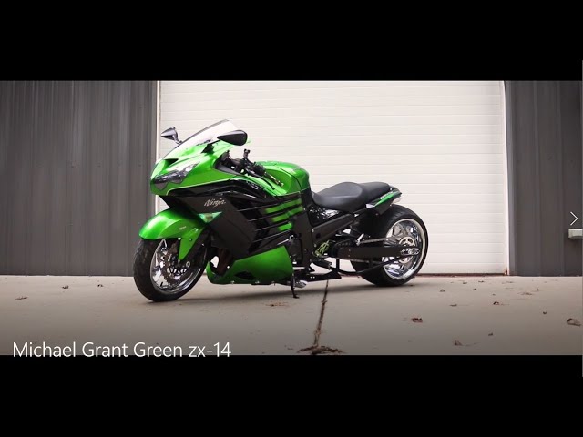 CUSTOM ZX-14 | C&S 360 FAT TIRE KIT - YouTube