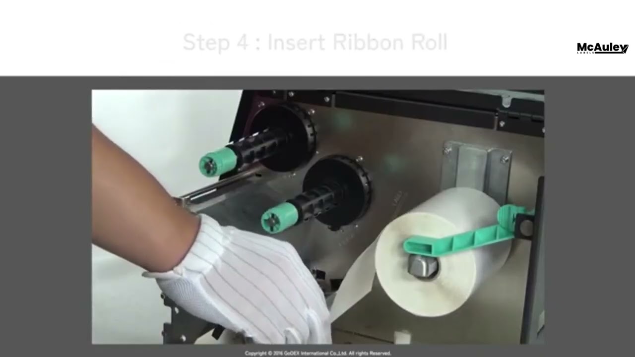 GoDEX ZX420i & ZX430i — Media & Ribbon Loading (4″ Industrial
