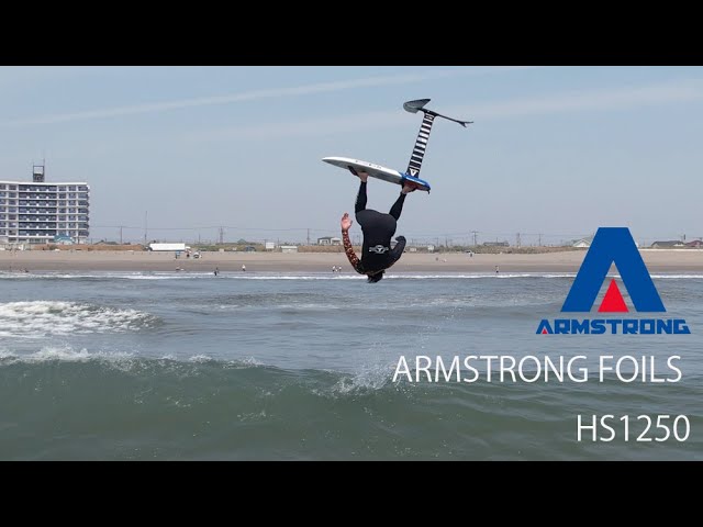 千葉九十九里でのフォイルサーフィン / ARMSTRONG FOILS HS1250 - YouTube
