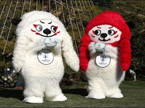 ラグビーW杯、マスコットは獅子の親子「レンジー」 - YouTube