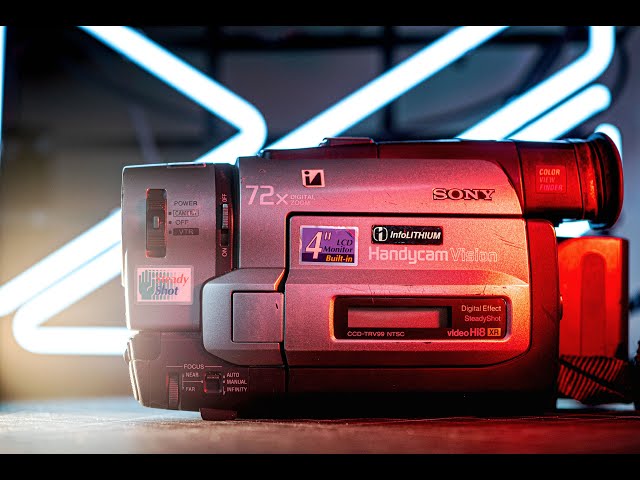 SONY CAMCORDER Hi8 Review - Using a 30 YEAR OLD CAMERA Today