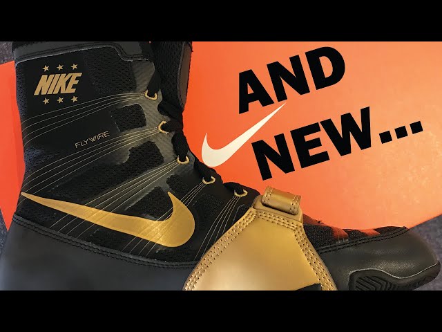 NEW - Unboxing Nike Hyper KO Boxing Boots Black/Gold - YouTube
