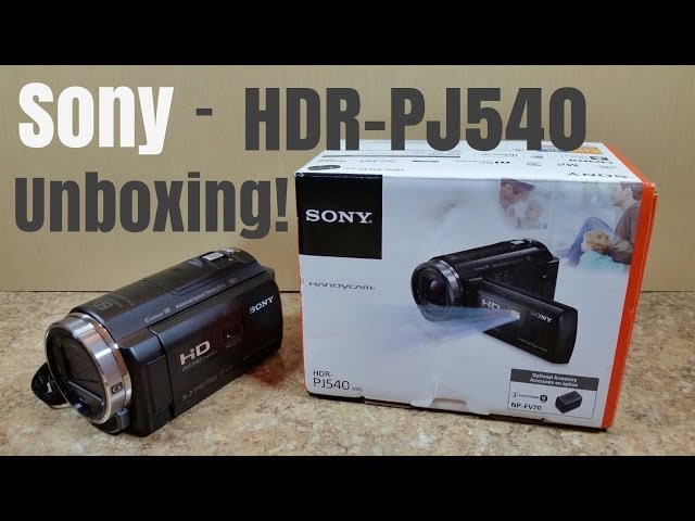 Sony HDR-PJ540 Handycam Projector Camcorder - WIFI NFC - Unboxing