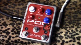 JHS QUADRA POG mod on Electro Harmonix Micro Pog demo with Les