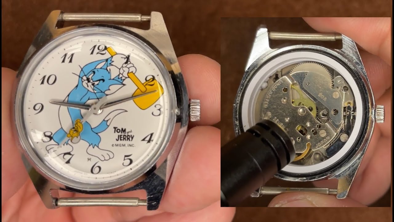 Seiko Tomony Tom&Jerry MGM Caliber.50A 1970s 7 Jewels Vintage