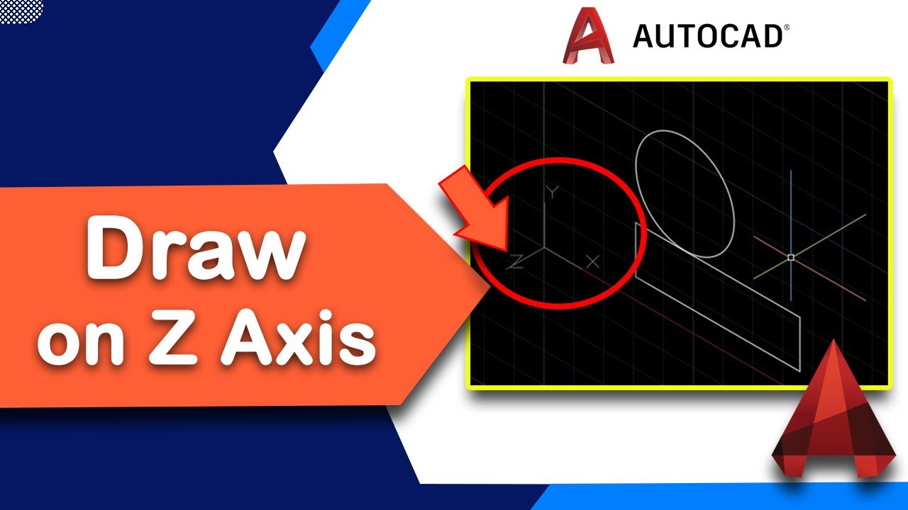 How to Draw on Z Axis in AutoCAD - YouTube