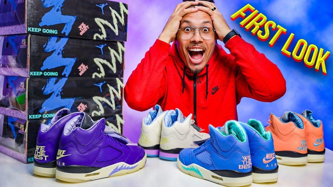 DJ Khaled Air Jordan 5 Sneaker Collection FIRST LOOK - YouTube