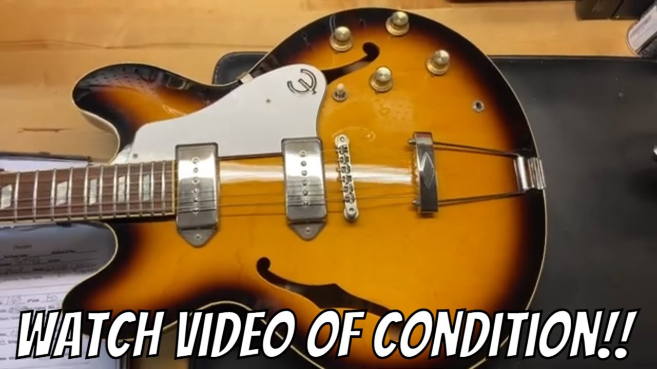 2006 Epiphone Elitist 1965 Casino Vintage Sunburst - YouTube