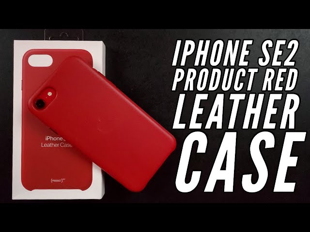 iPhone SE 2 Genuine Apple Product Red Leather Case - YouTube