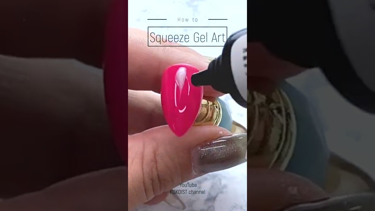 スクイーズジェル簡単3Dネイルアート／Squeeze Gel #shorts #kokoist