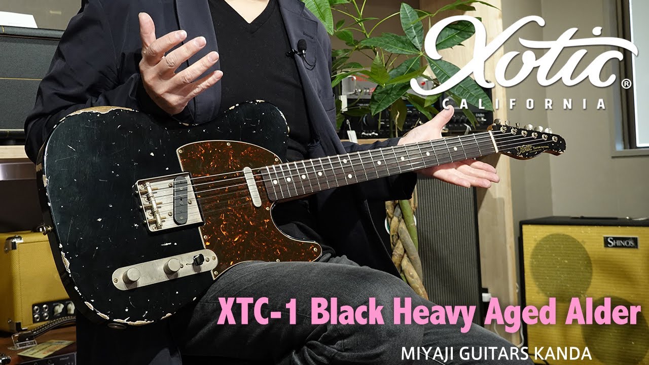 Xotic XTC-1 Black Heavy Aged Alder RM-IR MH ＊こちらのギターは販売