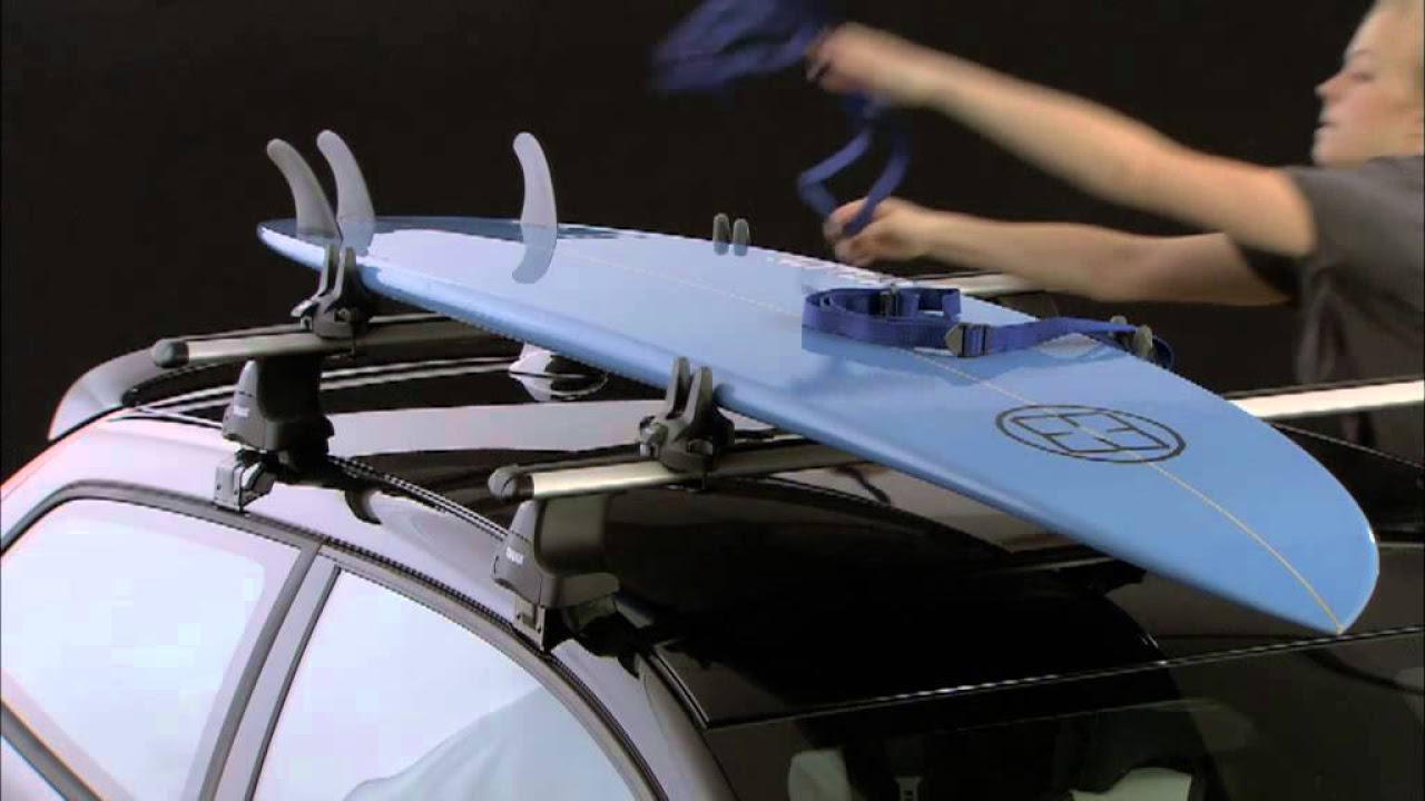 Thule 832 Surfboard Carrier | roofracks.co.uk - YouTube