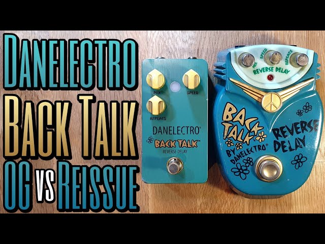 Danelectro Back Talk vs Back Talk reissue - reverse delay