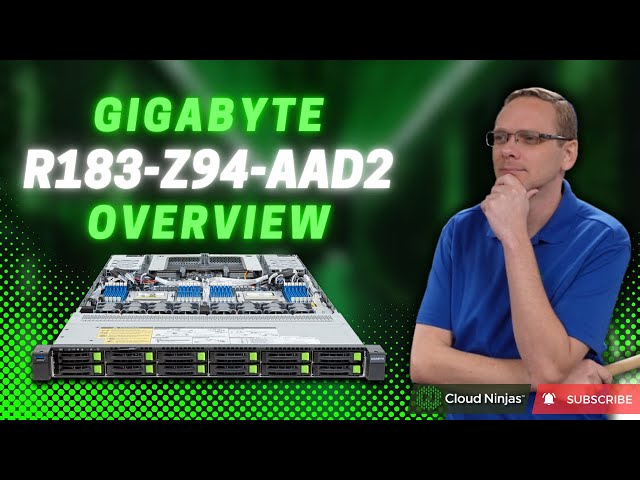 GIGABYTE R183-Z94-AAD2 Server Overview: AMD Turin & Genoa