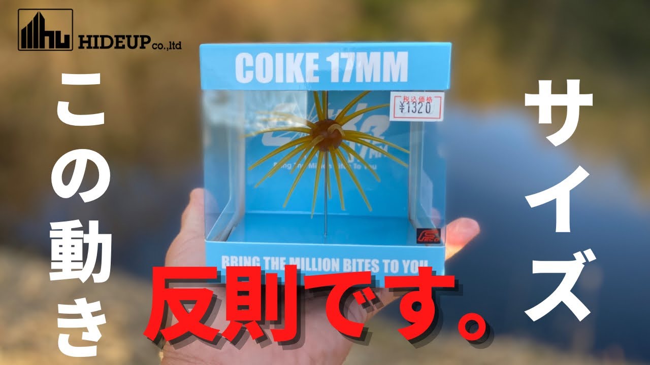 バス釣り】話題のコイケ17mmインプレ【ハイドアップ】。フリーリグ