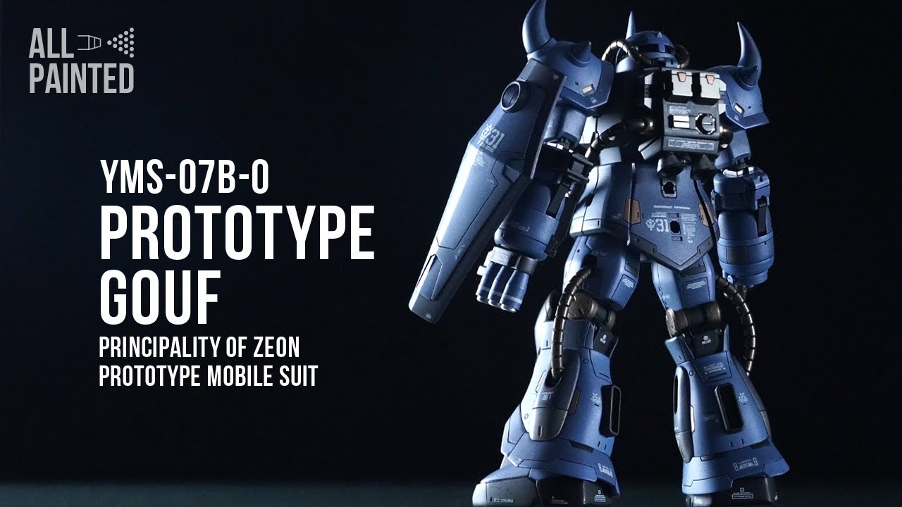 HG プロトタイプグフ 全塗装 塗装済み 完成品 モノアイLED化 HG