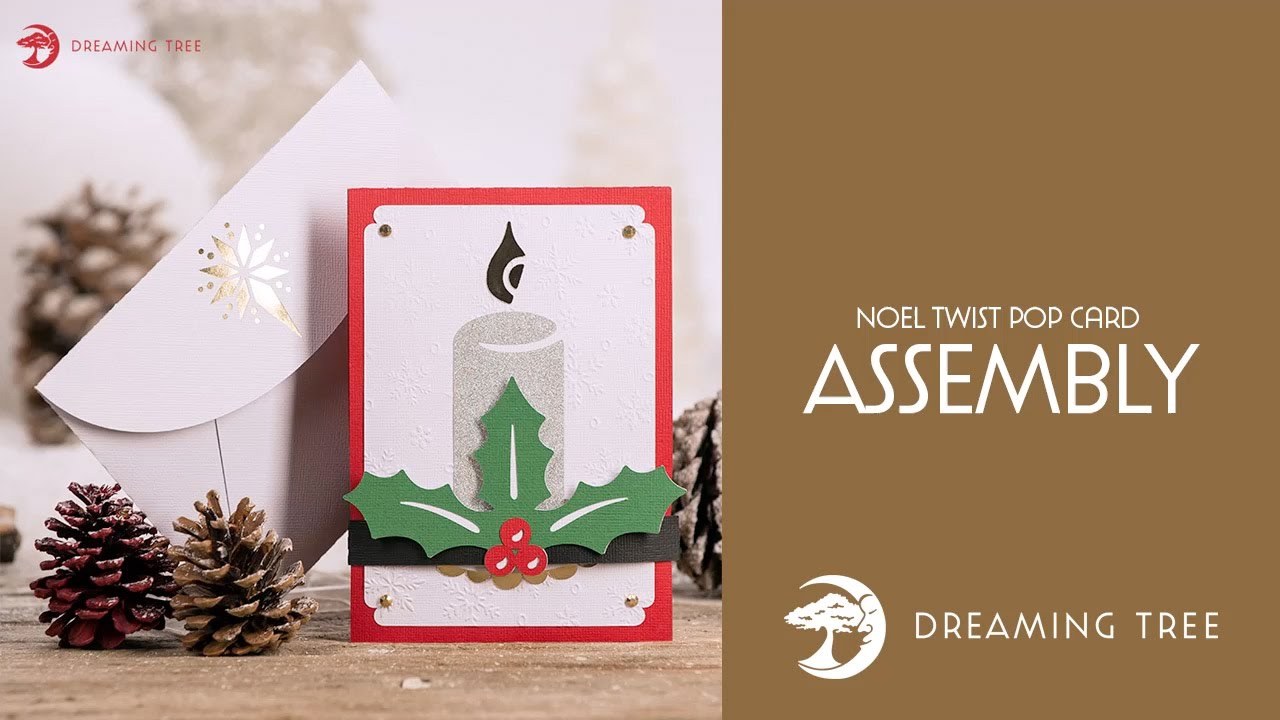 SVG File - Noel Twist Pop Card - Assembly Tutorial (For Cricut