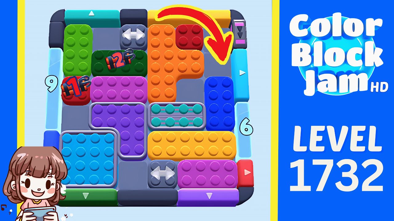 Color Block Jam Level 832 (1732) Solution Walkthrough - YouTube