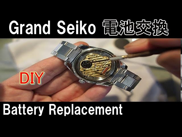 How to change the battery in a Grand Seiko yourself. This video