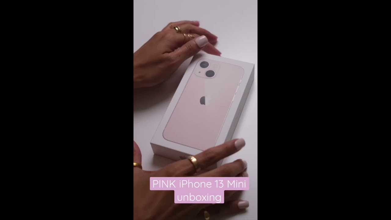 PINK iPhone 13 mini FIRST LOOK 👀 - YouTube