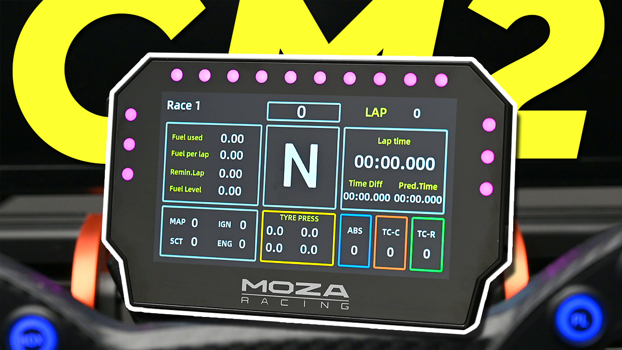 Customizable Touch Screen Sim Racing Dashboard with USB – CM2 Moza