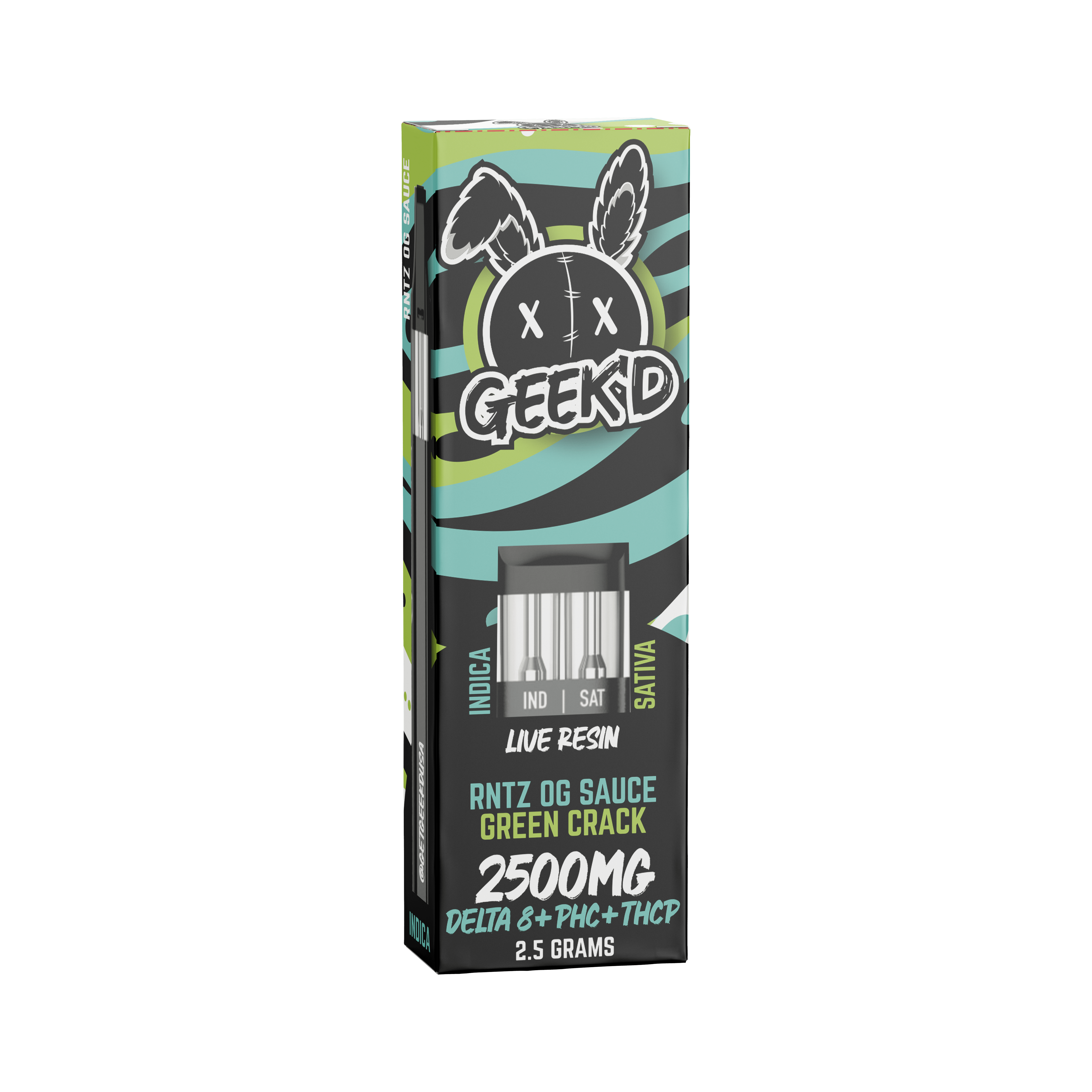 RNTZ OG Sauce & Green Crack Disposable | Geek'd Extracts