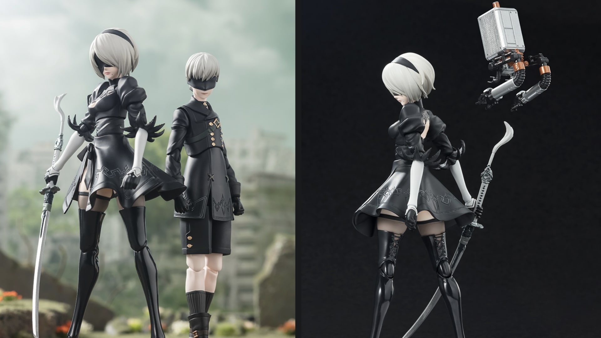 SH Figuarts NieR: Automata 2B and 9S Figures Revealed