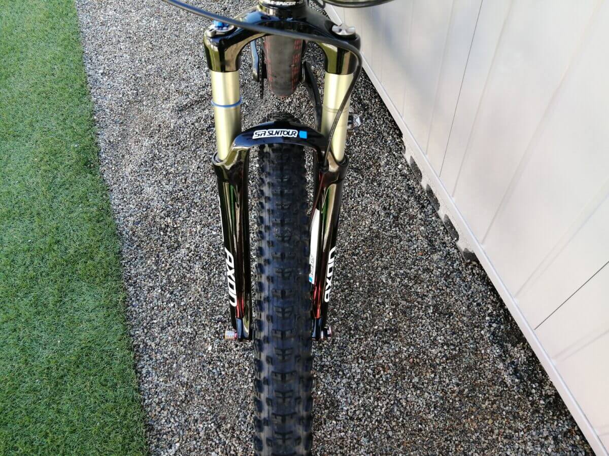 サスペンションフロントフォークAXON LO-RC 29（ アクソン）を取り付け