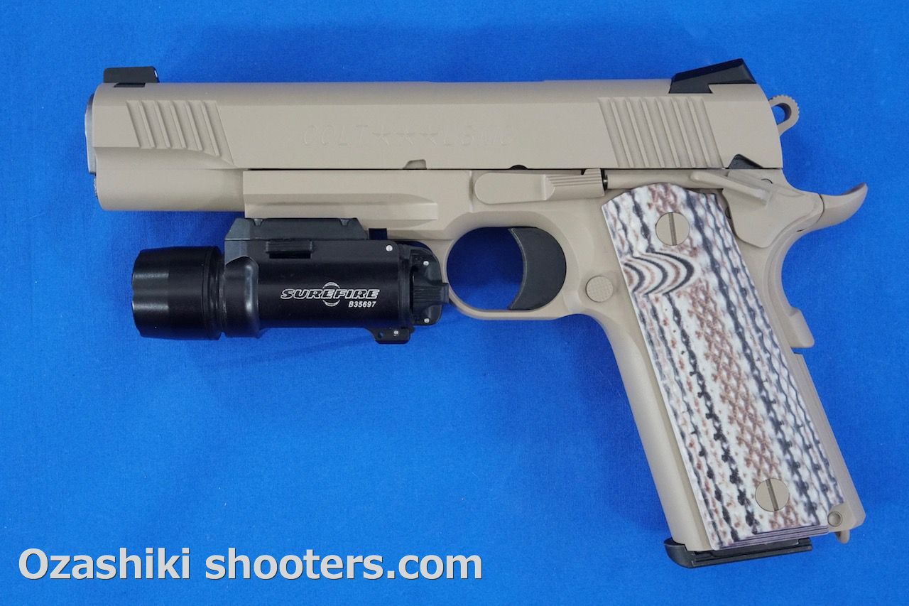 東京マルイM45A1 ウェザリング済み実物 G10グリップUSMC 海兵隊