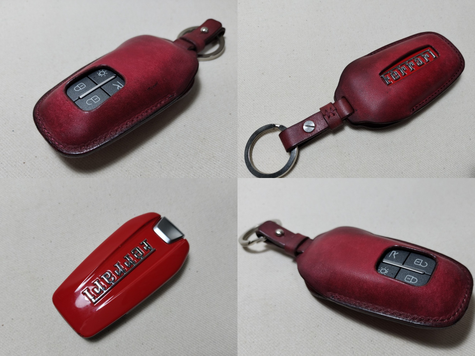 フェラーリスマートキーケース240714 | 革工房ノーツオーダーメイド革製品