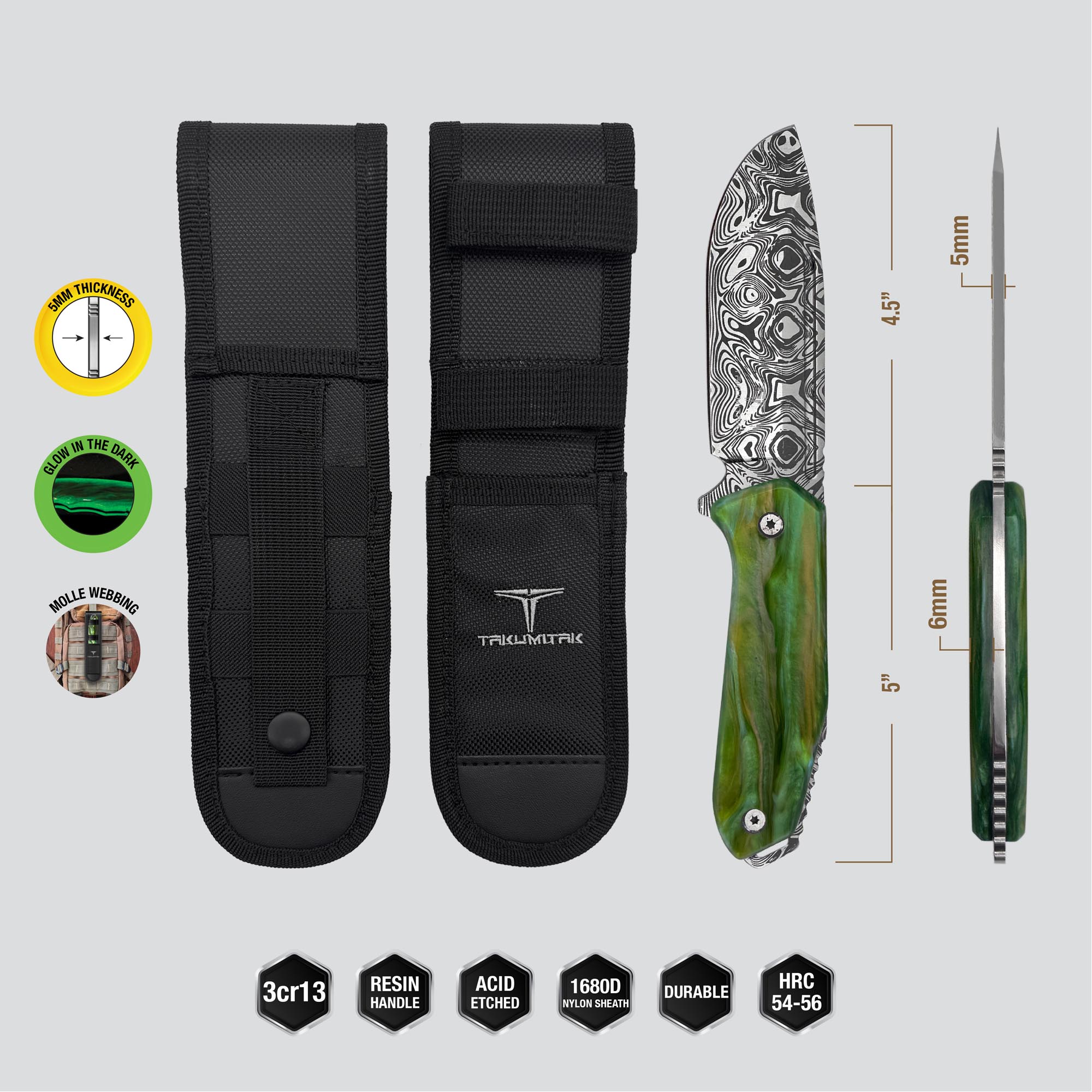 TKF502GN-CS TAKUMI (CLAMSHELL PACK) - Takumitak