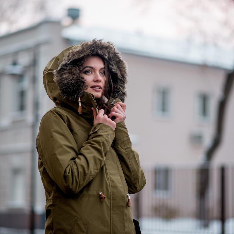 Купить куртку парка женскую Roxy Amy 3n1 Military Olive