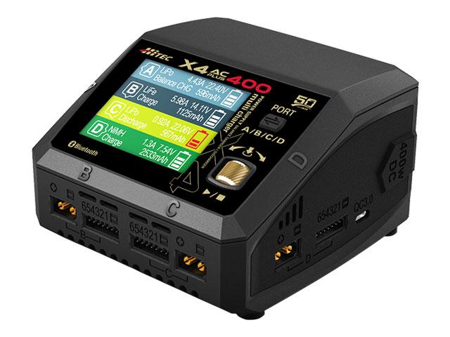 JS_】Hitec X4 AC Plus 400 充電器充電ケーブル4本 MULTI CHARGER X4