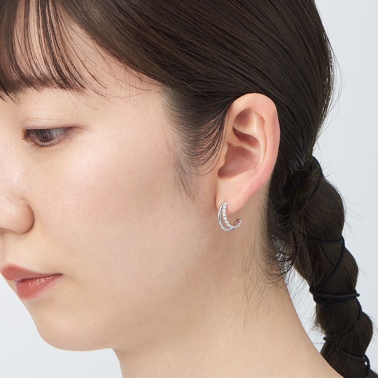 H039 ラボグロウンダイヤモンド/ピアス/0.23ct(ホワイトゴールド