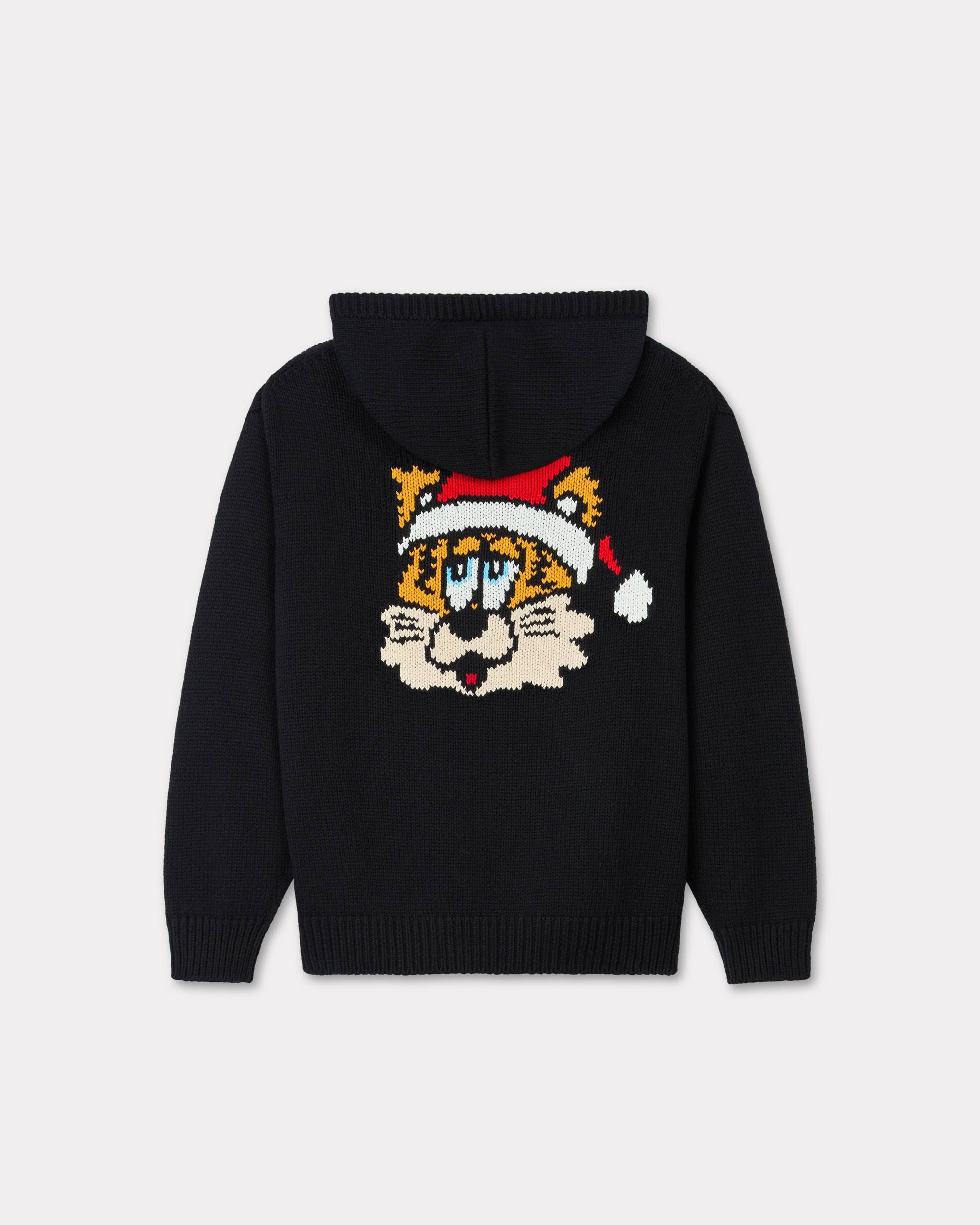 KENZO 'KENZO VERDY MARKET' genderless knitted hoodie in wool and