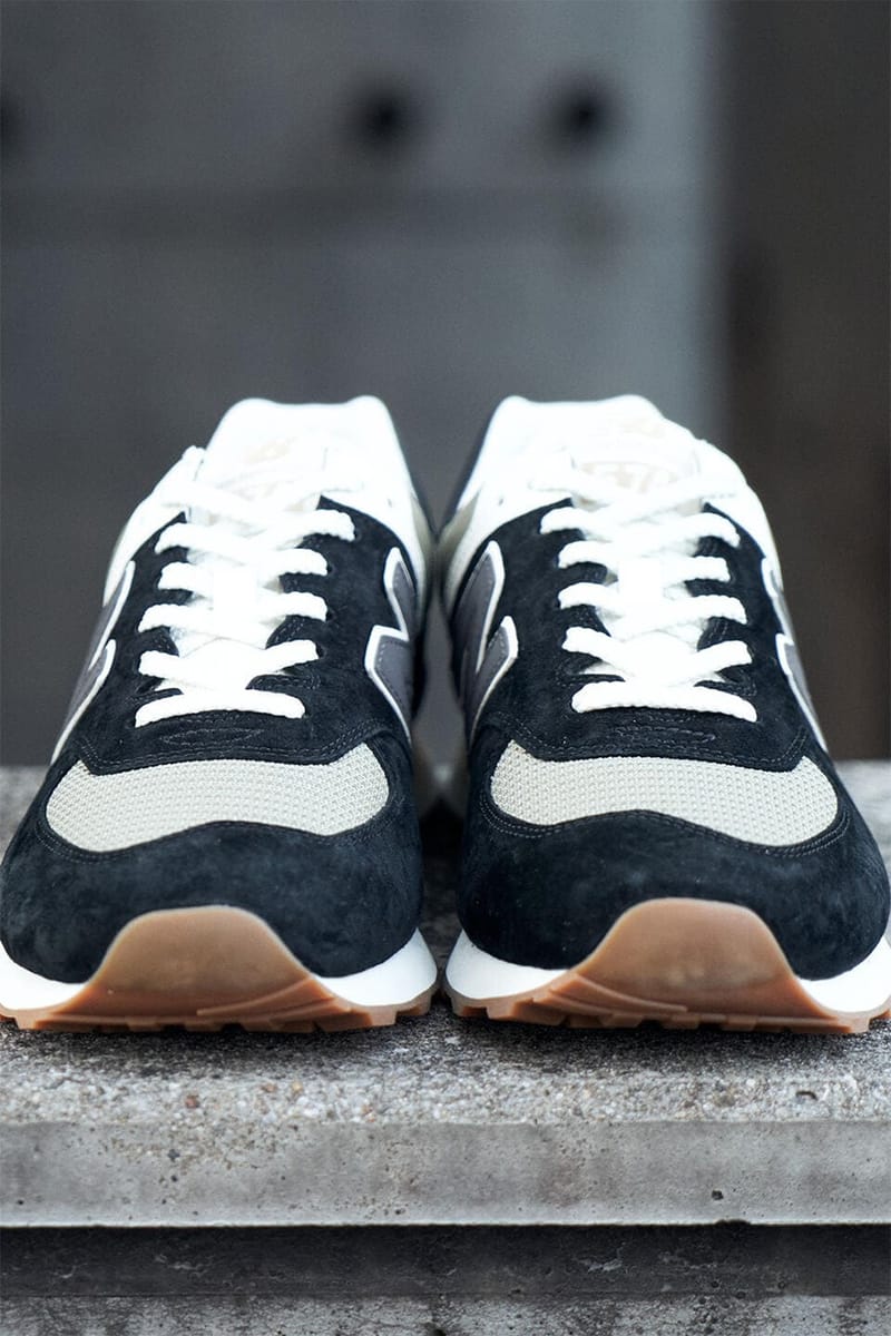Beams New Balance 574 Black White Gum Release Info | Hypebeast
