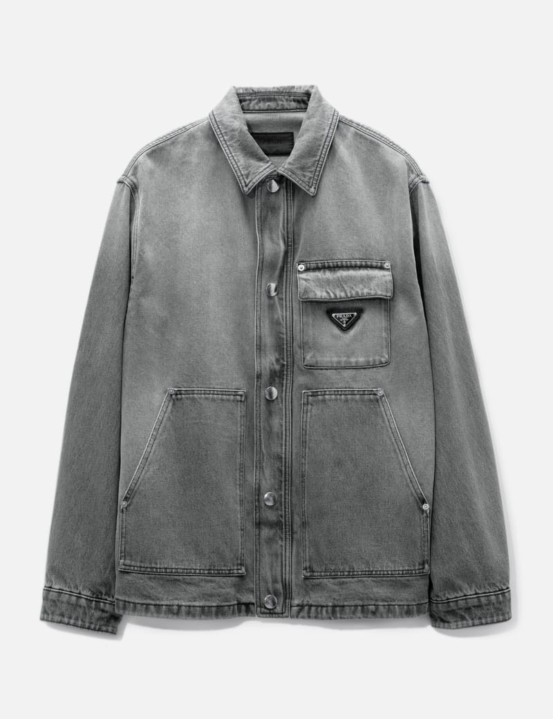 Prada - Denim Zip-Up Jacket | HBX