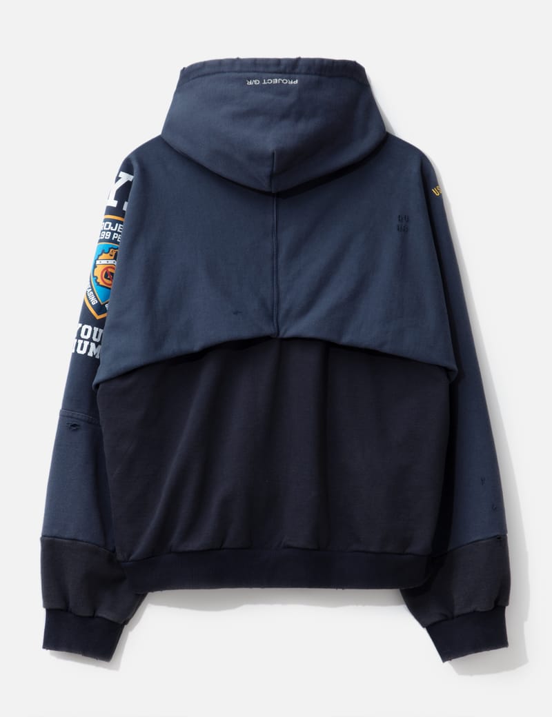 PROJECT G/R - Reconstructed Folded Zip Hoodie | HBX