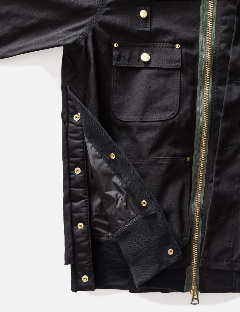 Sacai - Sacai X Carhartt WIP キャンバス × MA-1 ジャケット ミシガン