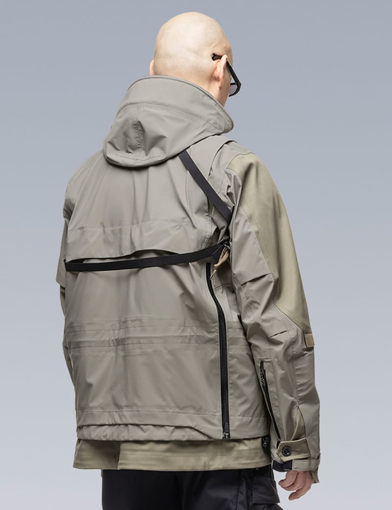 Sacai - Sacai X Acronym Layered Hood Jacket | HBX