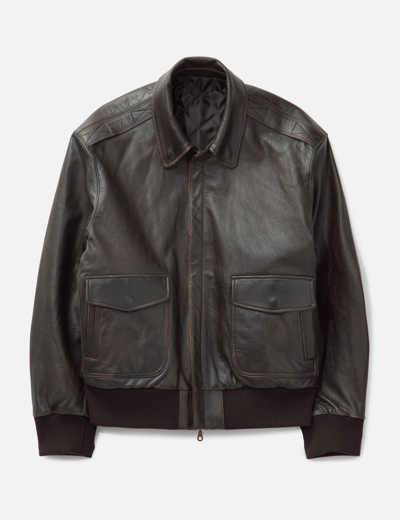 COOR - Vintage Cow Skin A-2 Leather Jacket | HBX
