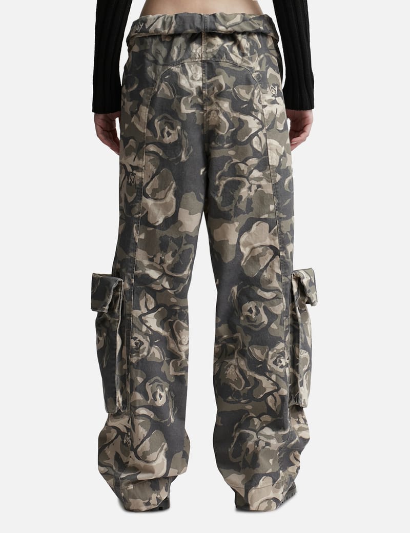 Open YY - Camo Rolled Waist Cargo Pants | HBX
