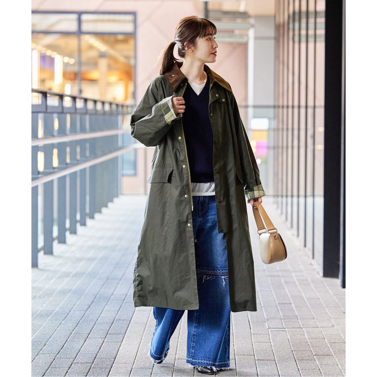 追加》別注【Barbour/バブアー】OS BURGHLEY JS EXCLUSIVE：コート