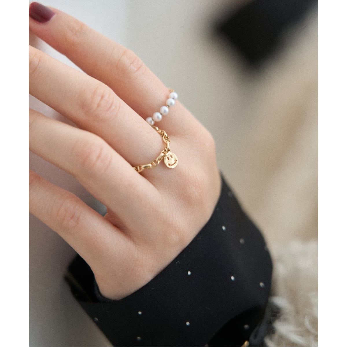 WEB限定/追加予約》GIGI/ジジ 別注 SMILE CHAIN RING EX | イエナ(IENA