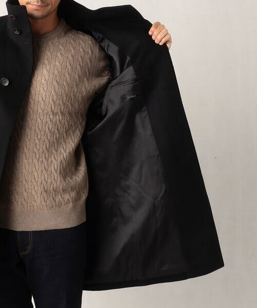 セール】 ウールカシミヤビーバー イタリアンカラーコート （ステン